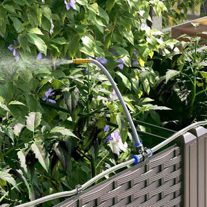 Trädgårdsplanterare 2 pcs Brun Stål