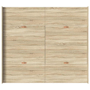 Förvaringssängram Sonoma-ek 200 x 200 cm Konstruerat trä