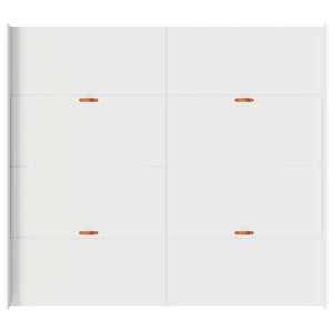 Förvaringssängram med låda Vit 180 x 200 cm Konstruerat trä