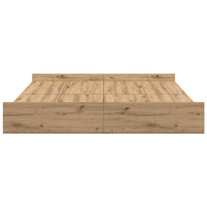 Förvaringssängram Artisan Ek 180 x 200 cm Konstruerat trä