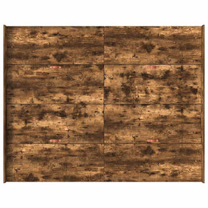 Förvaringssängram med låda Rökt ek 160 x 200 cm Konstruerat trä