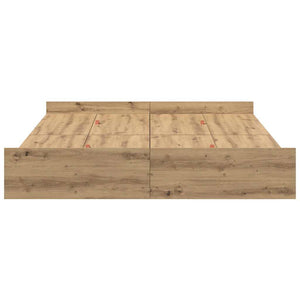 Förvaringssängram Artisan Ek 160 x 200 cm Konstruerat trä