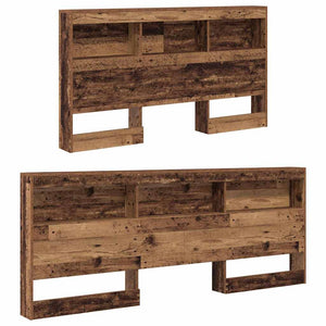 Förvaringshuvudgavel Gammalt trä 150 cm Konstruerat trä