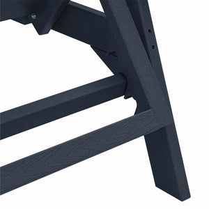 Solstol Reclining 2 pcs Marinblå 195,5 x 53 x 98,5 cm polyeten