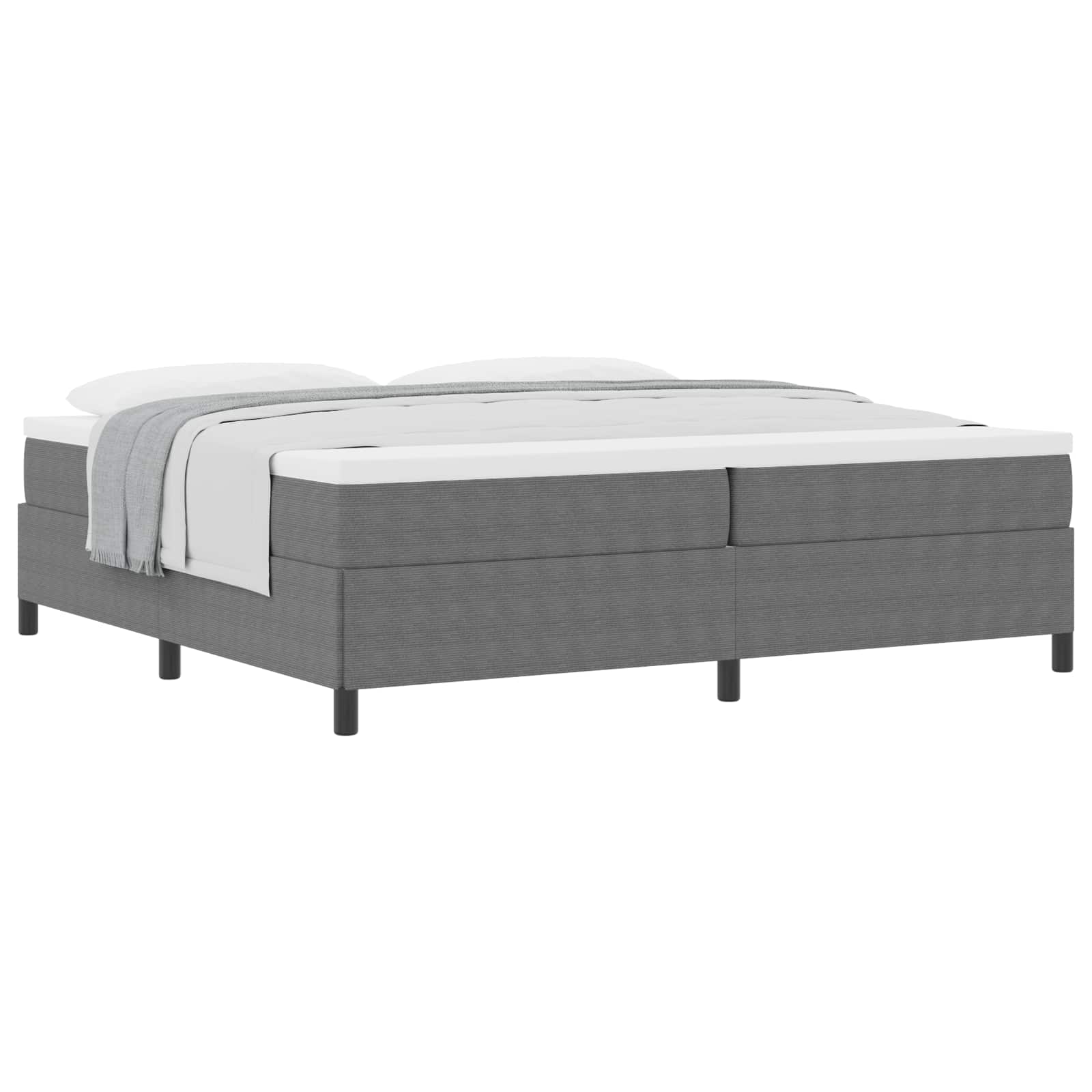 Bäddfjäder Ljusgrå 200 x 200 cm Kordread tyg