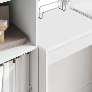 Skrivbord med låda 2 pcs Vit