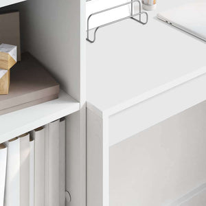 Skrivbord med låda 2 pcs Vit