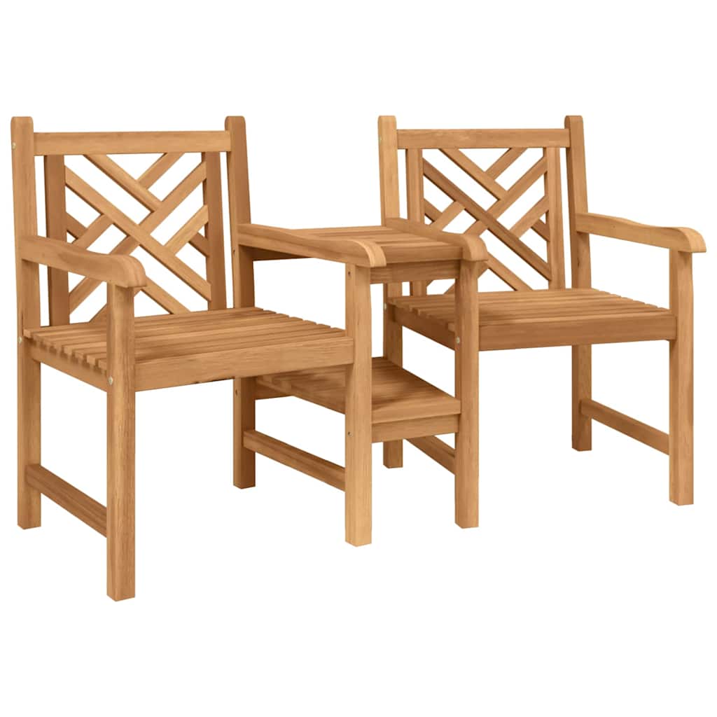 Trädgårds utomhusstolar 152 x 63 x 89 cm Massivt teakträ
