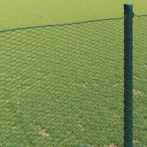 Hexagonstängsel Grön 1,2 x 50 m PVC