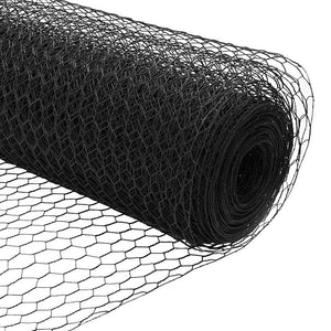 Hexagonstängsel Grå 0,6 x 25 m PVC