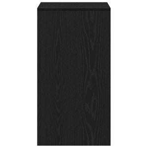 Sminkbord med låda Svart ek 60 x 40 x 75 cm Konstruerat trä