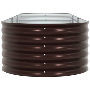 Upphöjd odlingslåda Brun 320 x 80 x 44 cm Stål