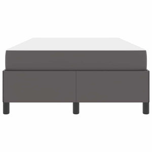 Sängram med madrass Grå 120 x 190 cm tyg