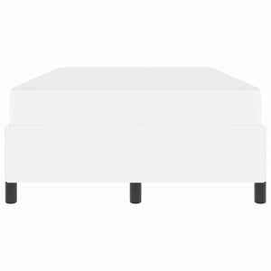 Sängram med madrass Vit 120 x 200 cm tyg