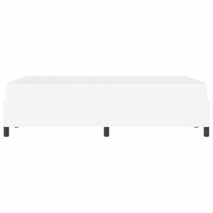 Sängram med madrass Vit 120 x 200 cm tyg