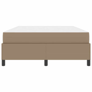 Sängram med madrass Cappuccino 140 x 190 cm tyg