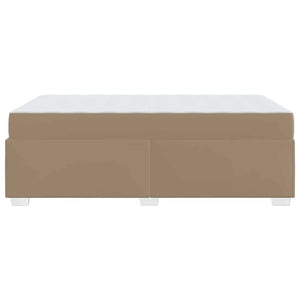 Sängram med madrass Cappuccino 120 x 190 cm tyg