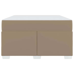 Sängram med madrass Cappuccino 120 x 200 cm tyg