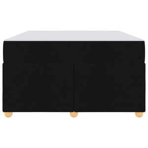 Sängram med madrass Svart 120 x 200 cm tyg