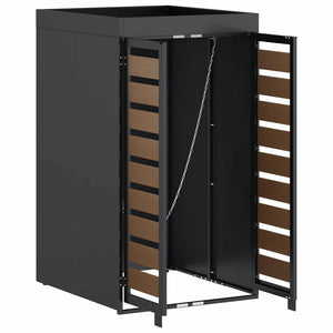 Sopsäckslagring med planteringstak för 240L behållare Antracit