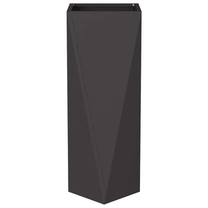 Planteringskärl Svart 30 x 30 x 75 cm Stål