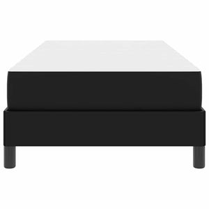 Sängram med madrass Svart 90 x 190 cm tyg