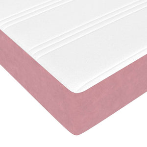 Kontinentalsäng med madrass Rosa 100 x 200 cm Sammet