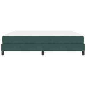 Bäddfjäder med madrass Mörkgrön 180 x 200 cm tyg