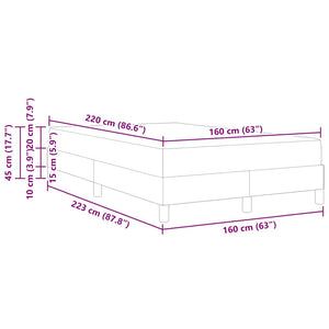 Bäddfjäder med madrass Rosa 160 x 220 cm tyg