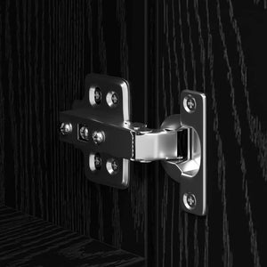 Skåp 2 pcs Svart Ek 30 x 42,5 x 185 cm