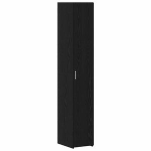 Skåp 2 pcs Svart Ek 30 x 42,5 x 185 cm