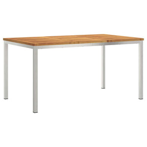 Trädgårdsmöbelset 7 pcs Brun Massivt Akaciaträ