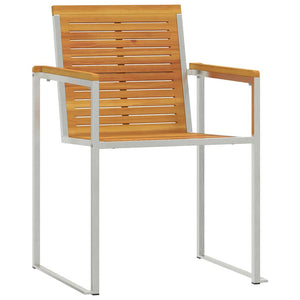 Solstol 3 pcs Brun Massivt Akaciaträ