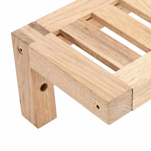 Vägghängande ställ Väggmonterad Naturfärg 62 x 10 x 12,5 cm