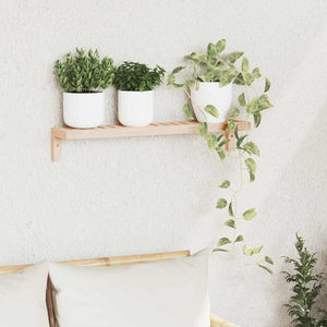 Vägghängande ställ Väggmonterad Naturfärg 62 x 10 x 12,5 cm