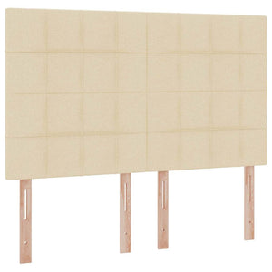 Förvaringssäng med madrass Kräm 140 x 200 cm Polyester