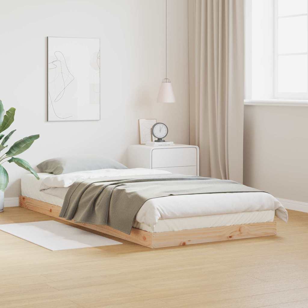 Golvsängsram Naturfärg 80 x 220 cm Massiv furu