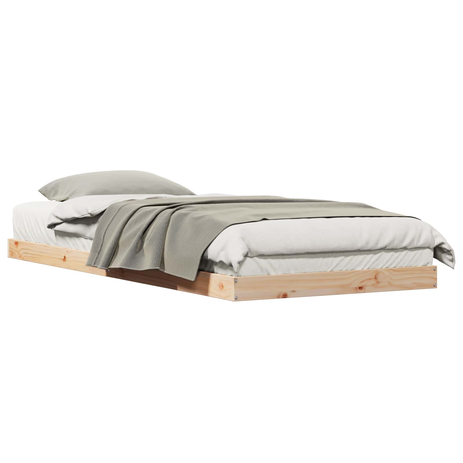 Golvsängsram Naturfärg 80 x 220 cm Massiv furu
