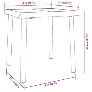 Solstol 2 pcs Svart och Brunt konstrotting