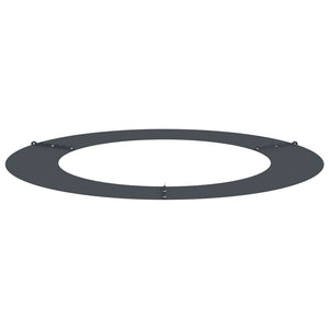 lämplig för Flat Trädringar 5 pcs Antracit Ø60 / 90 cm Stål