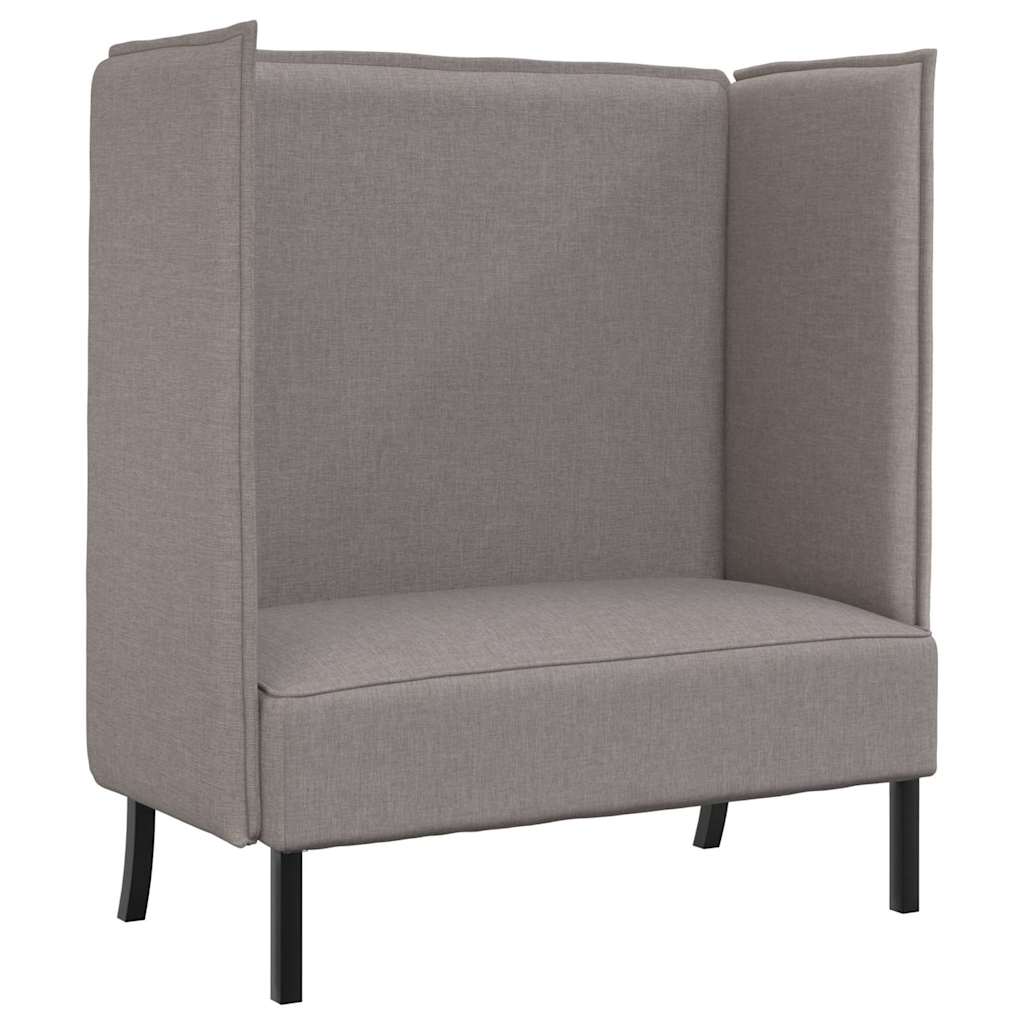 Hög Ryggsoffa Taupe 109 x 56 x 121 cm tyg
