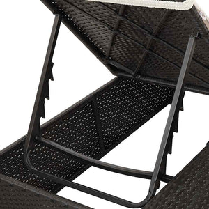 Dubbel Solstol med Tak Svart 205 x 129 x 200 cm PE rotting