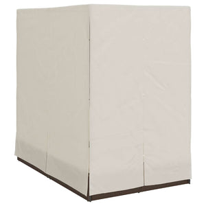 Dubbel Solstol med Tak Brun 205 x 129 x 200 cm PE rotting