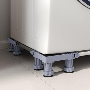 Tvättmaskinsockel Grå 67 x 67 x 12 cm Rostfritt stål