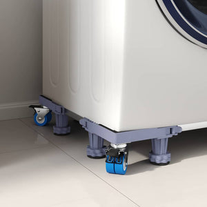 Tvättmaskinsockel Grå 67 x 67 x 12 cm Rostfritt stål