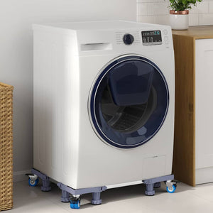 Tvättmaskinsockel Grå 67 x 67 x 12 cm Rostfritt stål