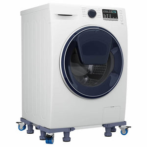 Tvättmaskinsockel Grå 67 x 67 x 12 cm Rostfritt stål