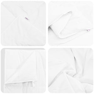 Vinter Täcke med kudde 2 pcs Vit Dunfjäder