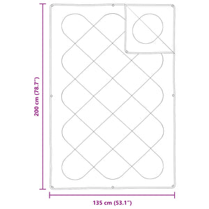 Täckeset med kudde 2 pcs Vit Mikrofiber