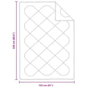 Täckeset med kudde 2 pcs Vit Mikrofiber